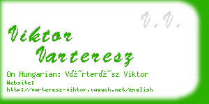 viktor varteresz business card